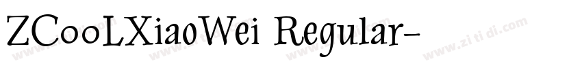 ZC00LXiaoWei Regular字体转换